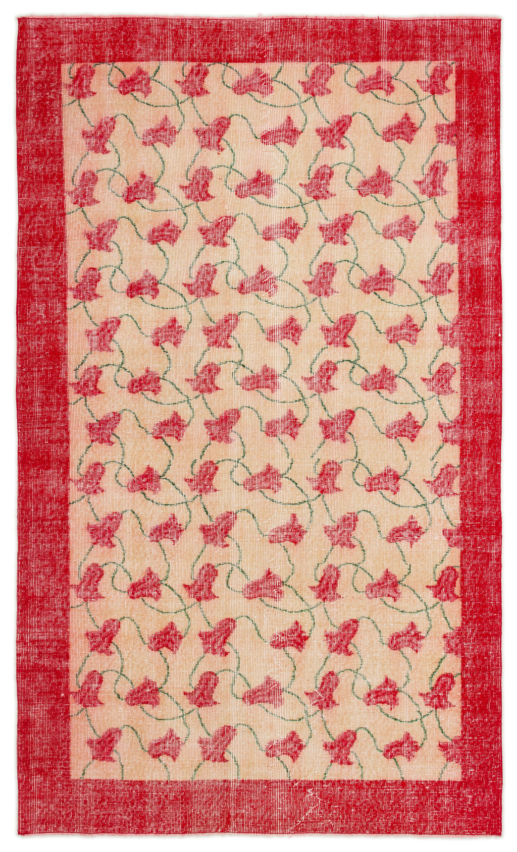 Naturel Over Dyed Vintage Rug 5'0'' x 8'3'' ft 153 x 251 cm