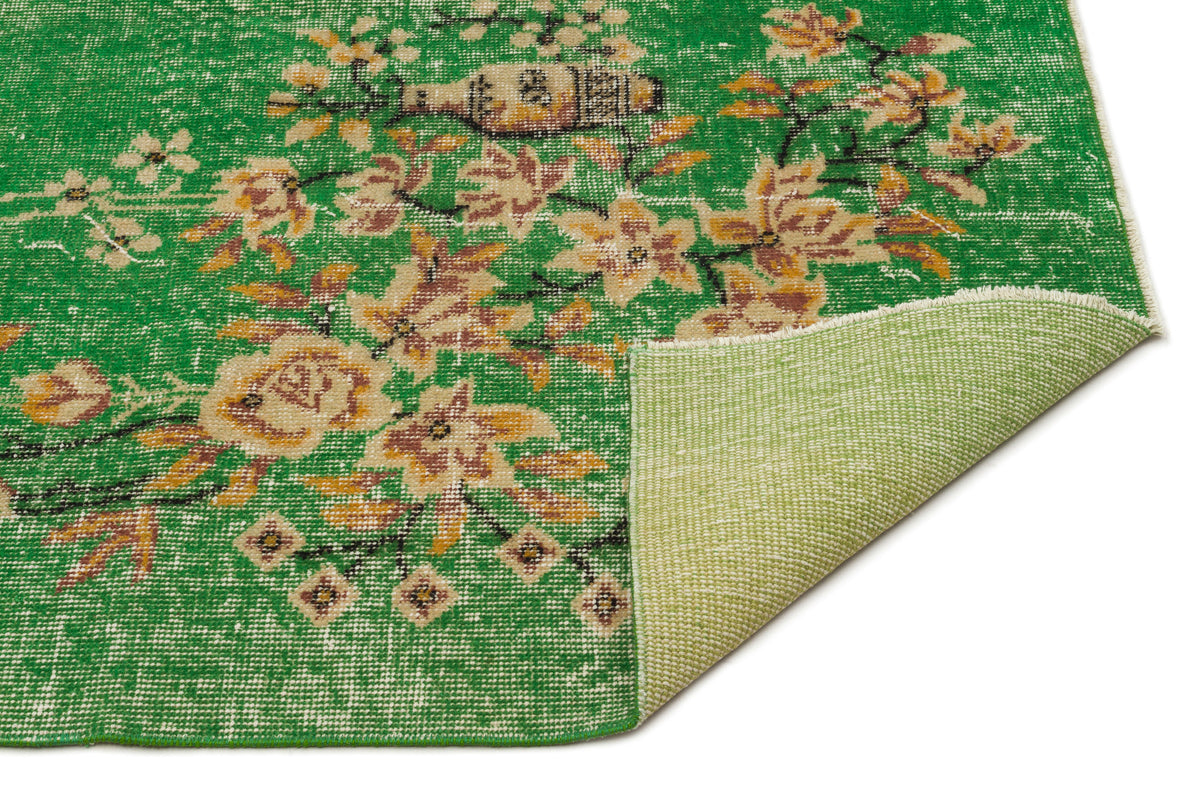 Naturel Over Dyed Vintage Rug 5&#39;1&#39;&#39; x 8&#39;11&#39;&#39; ft 154 x 271 cm