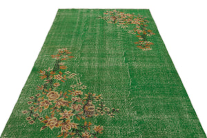 Naturel Over Dyed Vintage Rug 5'1'' x 8'11'' ft 154 x 271 cm