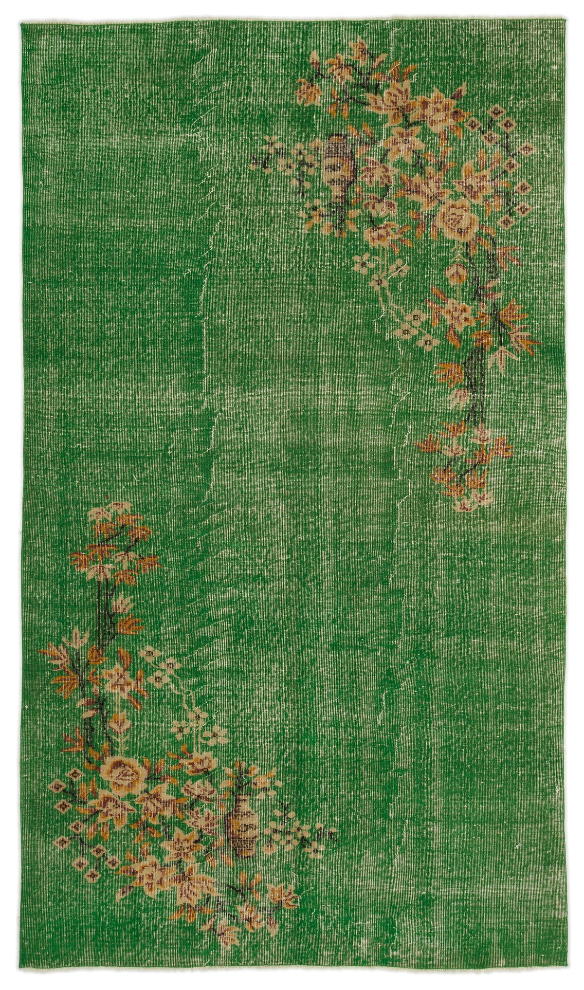 Naturel Over Dyed Vintage Rug 5&#39;1&#39;&#39; x 8&#39;11&#39;&#39; ft 154 x 271 cm