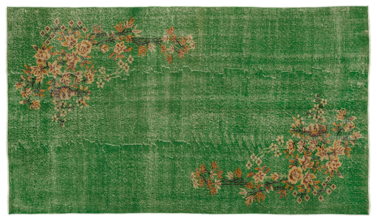 Naturel Over Dyed Vintage Rug 5&#39;1&#39;&#39; x 8&#39;11&#39;&#39; ft 154 x 271 cm