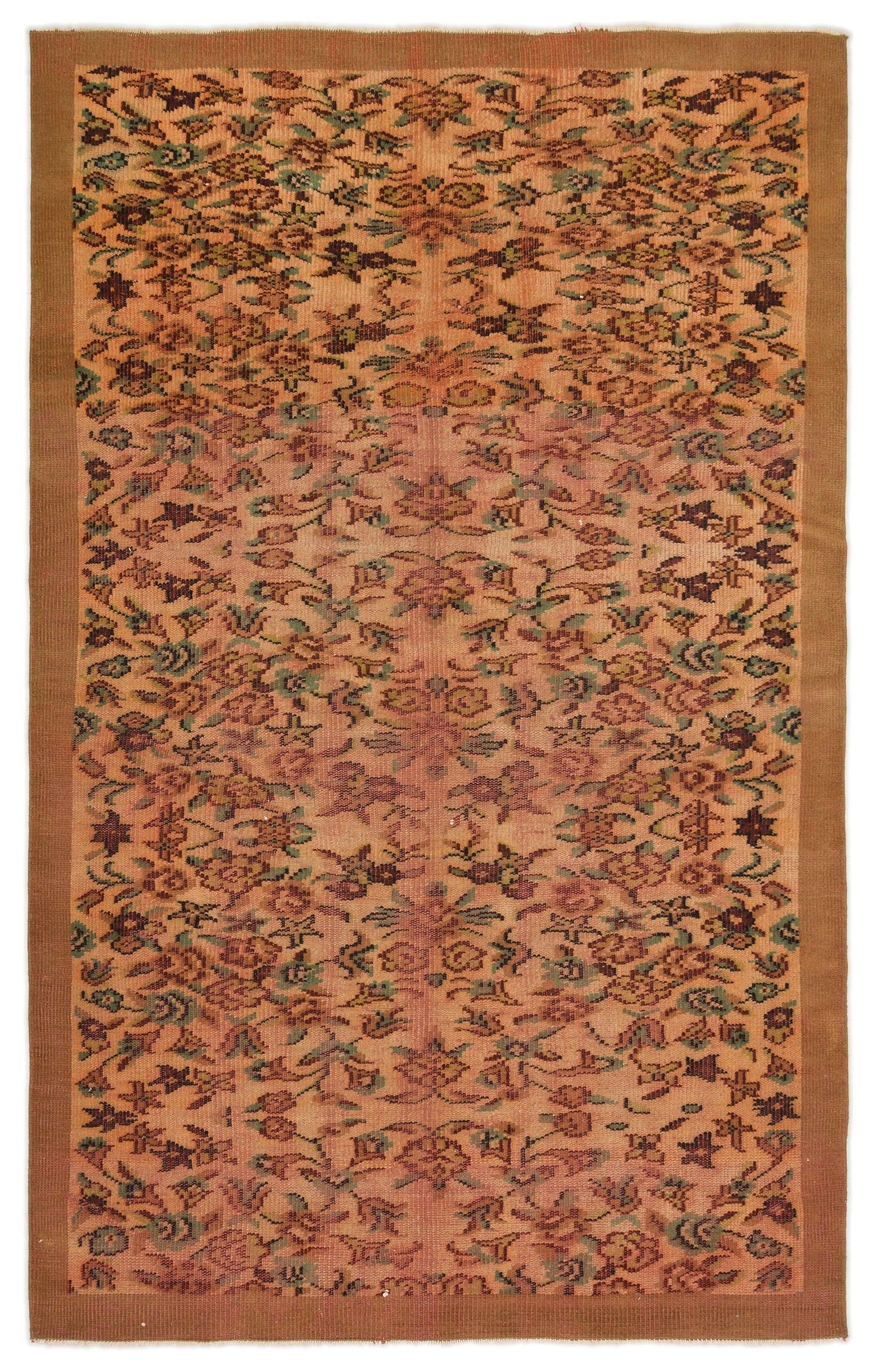 Naturel Over Dyed Vintage Rug 5'6'' x 8'3'' ft 168 x 252 cm