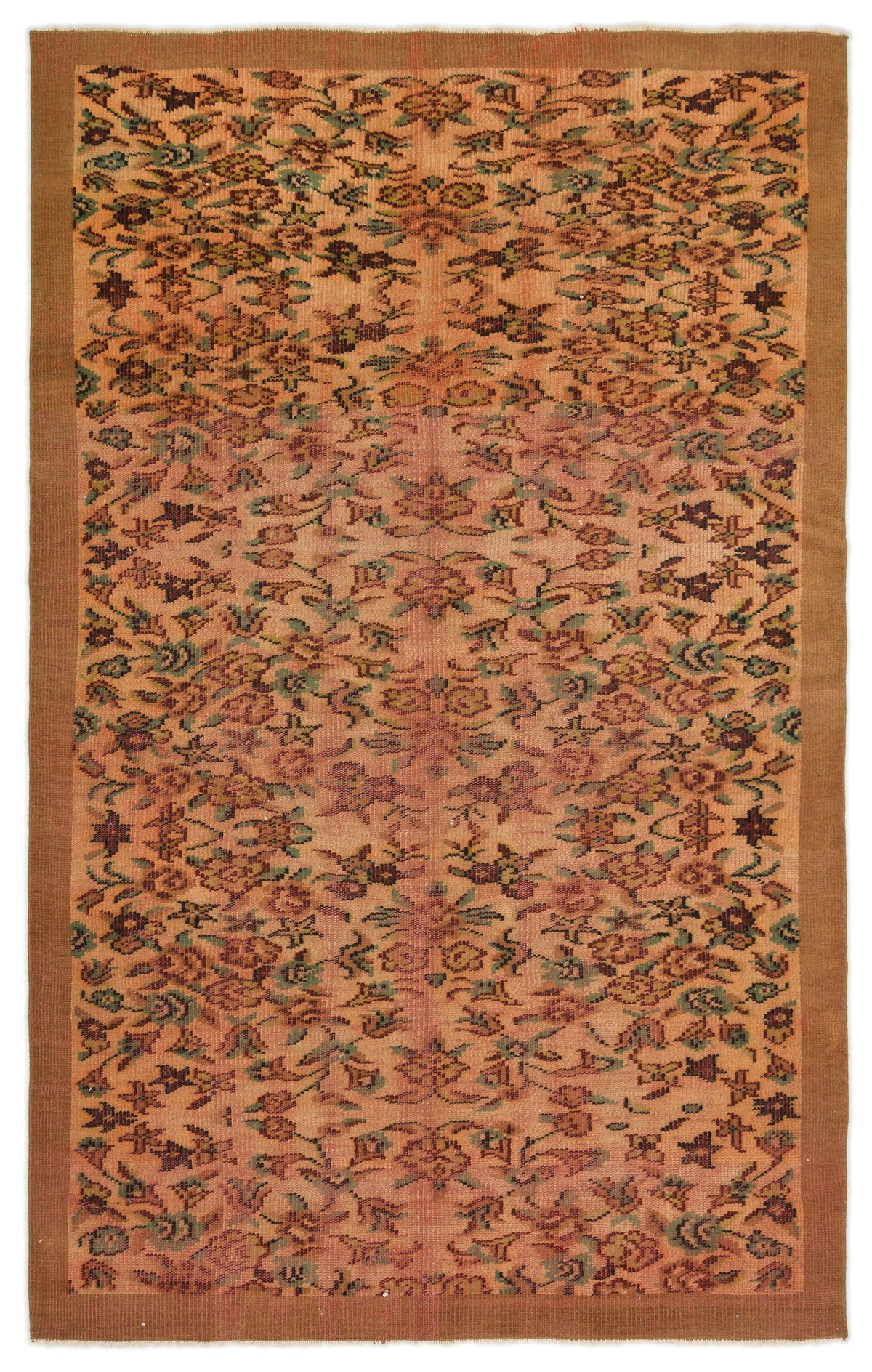 Naturel Over Dyed Vintage Rug 5&#39;6&#39;&#39; x 8&#39;3&#39;&#39; ft 168 x 252 cm