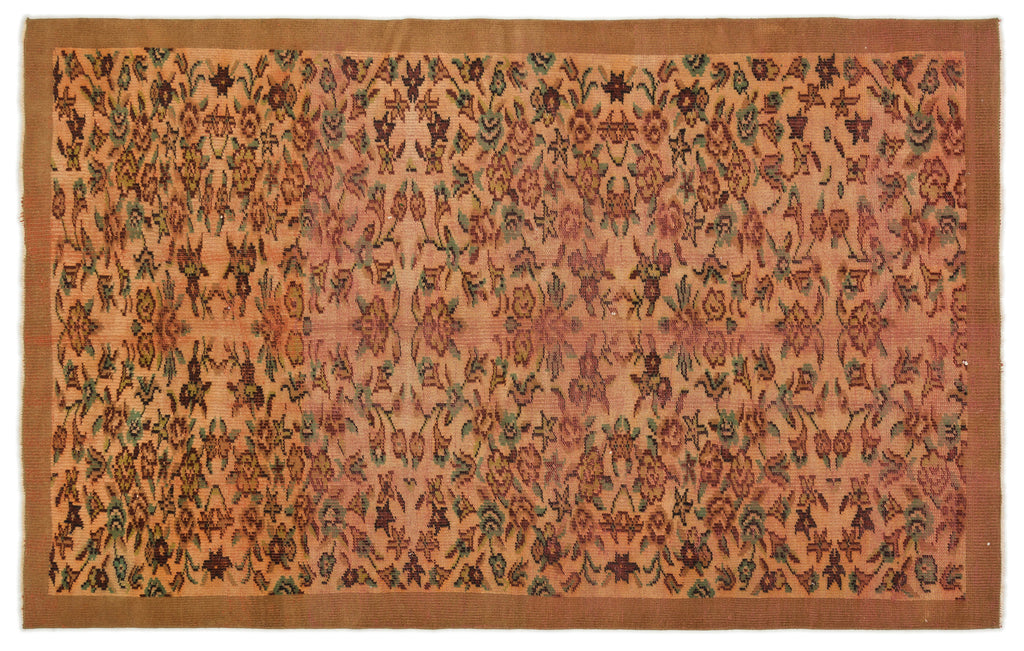 Naturel Over Dyed Vintage Rug 5'6'' x 8'3'' ft 168 x 252 cm