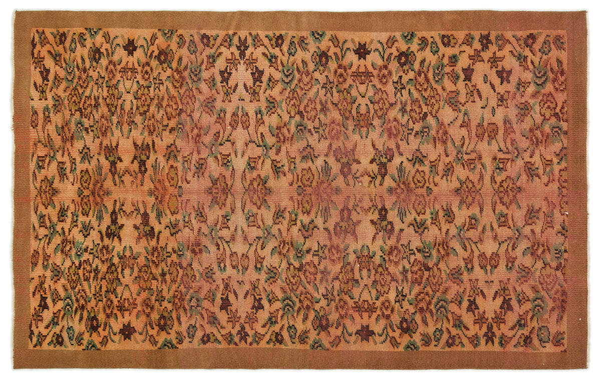 Naturel Over Dyed Vintage Rug 5&#39;6&#39;&#39; x 8&#39;3&#39;&#39; ft 168 x 252 cm