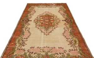 Naturel Over Dyed Vintage Rug 5'8'' x 10'0'' ft 172 x 306 cm