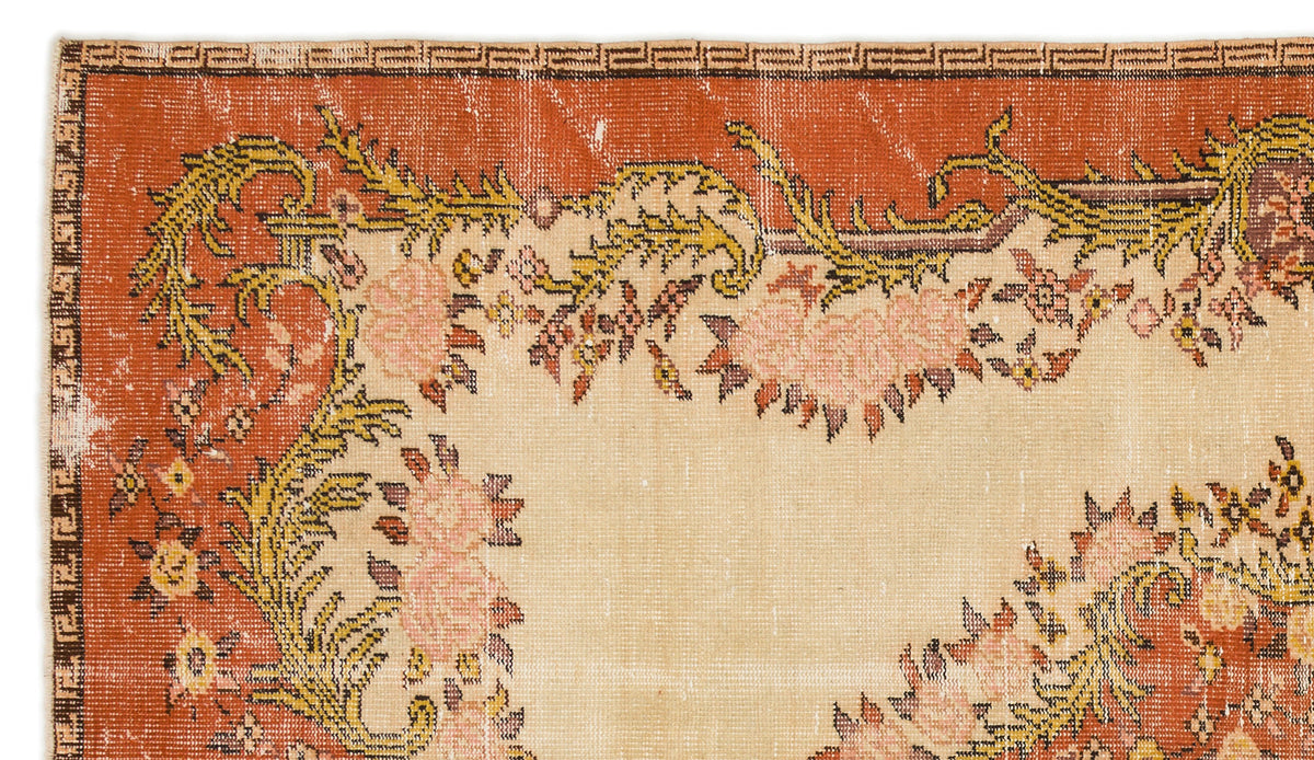 Naturel Over Dyed Vintage Rug 5&#39;8&#39;&#39; x 10&#39;0&#39;&#39; ft 172 x 306 cm