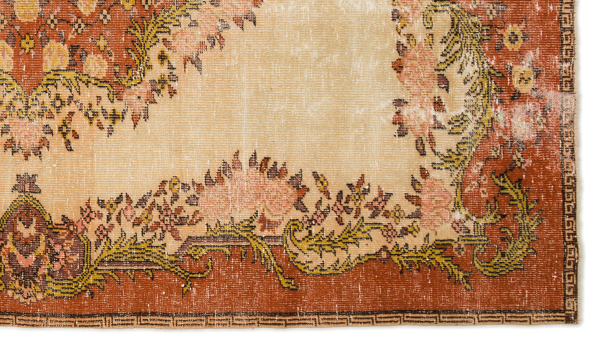 Naturel Over Dyed Vintage Rug 5&#39;8&#39;&#39; x 10&#39;0&#39;&#39; ft 172 x 306 cm