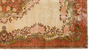 Naturel Over Dyed Vintage Rug 5'8'' x 10'0'' ft 172 x 306 cm