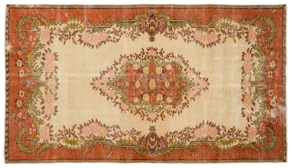 Naturel Over Dyed Vintage Rug 5&#39;8&#39;&#39; x 10&#39;0&#39;&#39; ft 172 x 306 cm