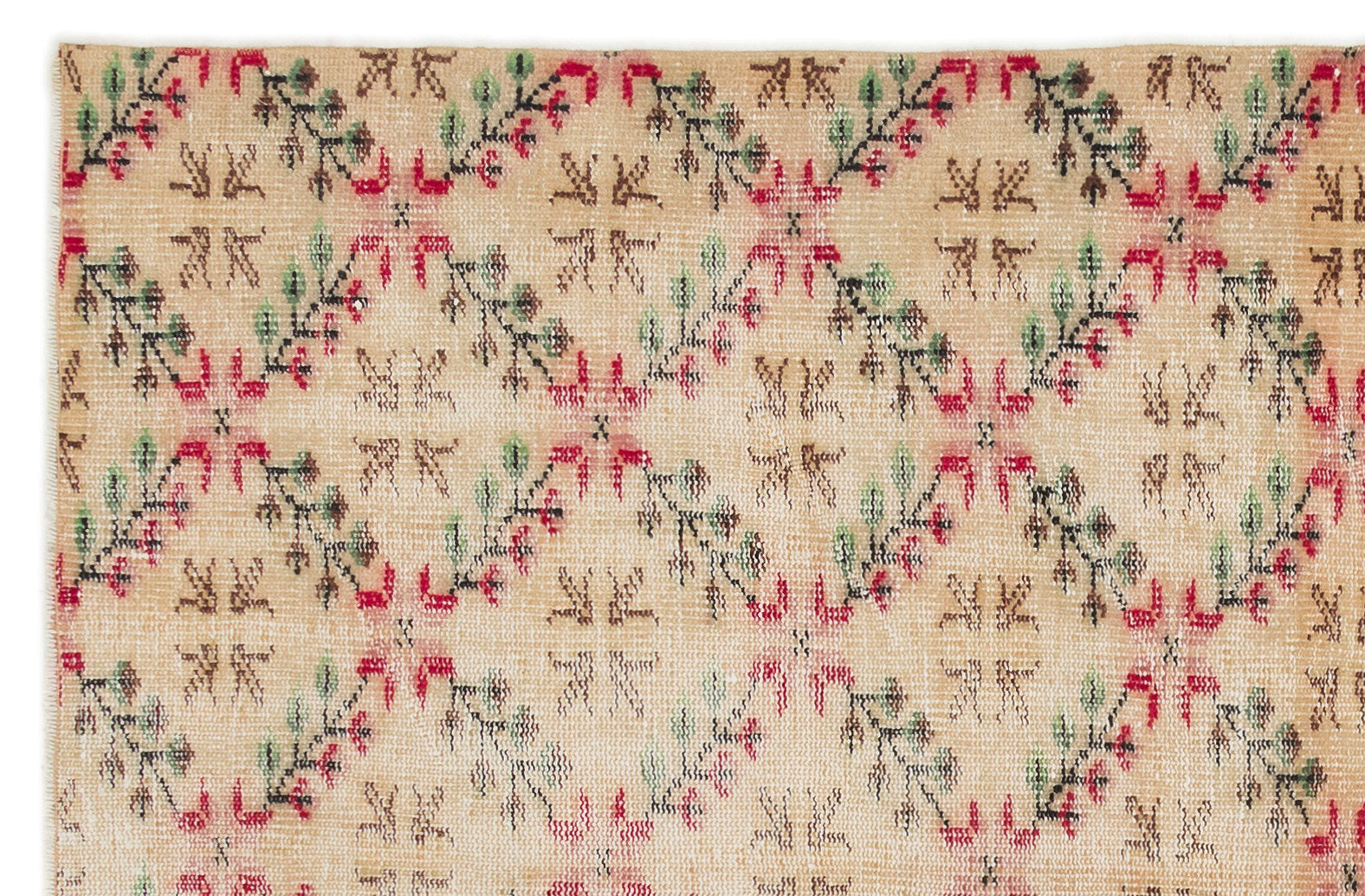 Naturel Over Dyed Vintage Rug 4'10'' x 7'5'' ft 148 x 225 cm