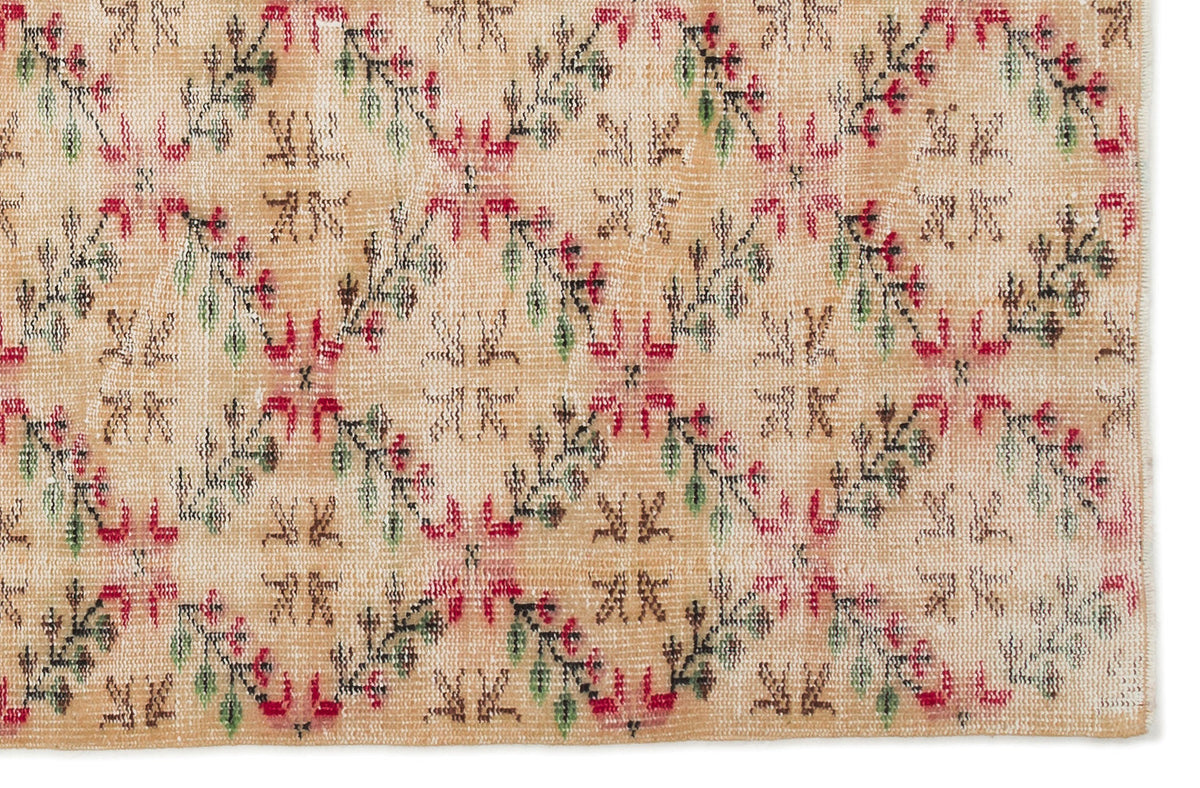 Naturel Over Dyed Vintage Rug 4&#39;10&#39;&#39; x 7&#39;5&#39;&#39; ft 148 x 225 cm