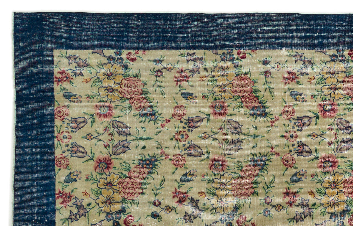 Naturel Over Dyed Vintage Rug 6&#39;2&#39;&#39; x 9&#39;9&#39;&#39; ft 188 x 297 cm