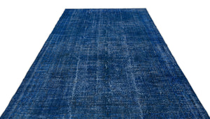 Blue Over Dyed Vintage Rug 6'6'' x 10'0'' ft 198 x 305 cm