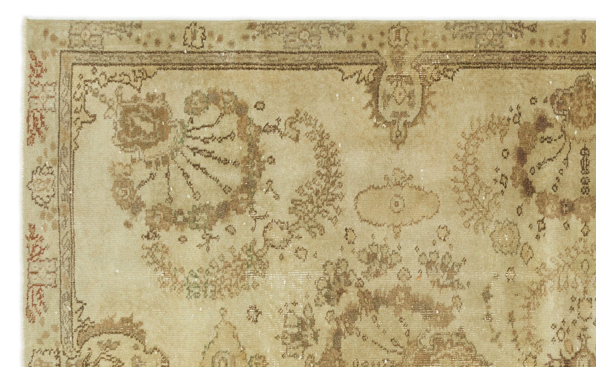 Naturel Over Dyed Vintage Rug 5&#39;3&#39;&#39; x 8&#39;8&#39;&#39; ft 160 x 263 cm