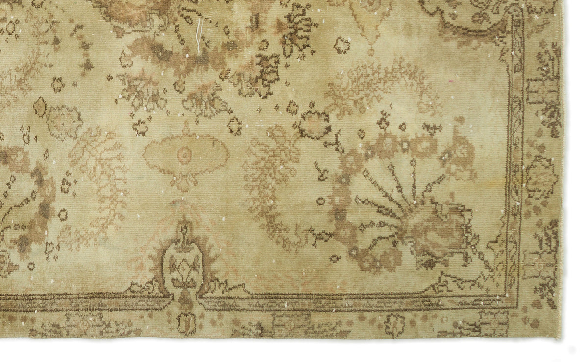 Naturel Over Dyed Vintage Rug 5&#39;3&#39;&#39; x 8&#39;8&#39;&#39; ft 160 x 263 cm