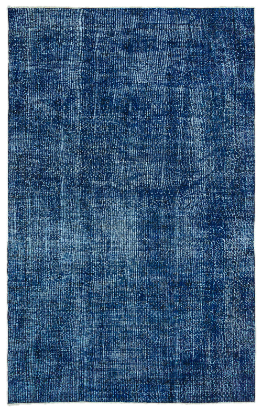 Blue Over Dyed Vintage Rug 6'0'' x 9'6'' ft 184 x 290 cm