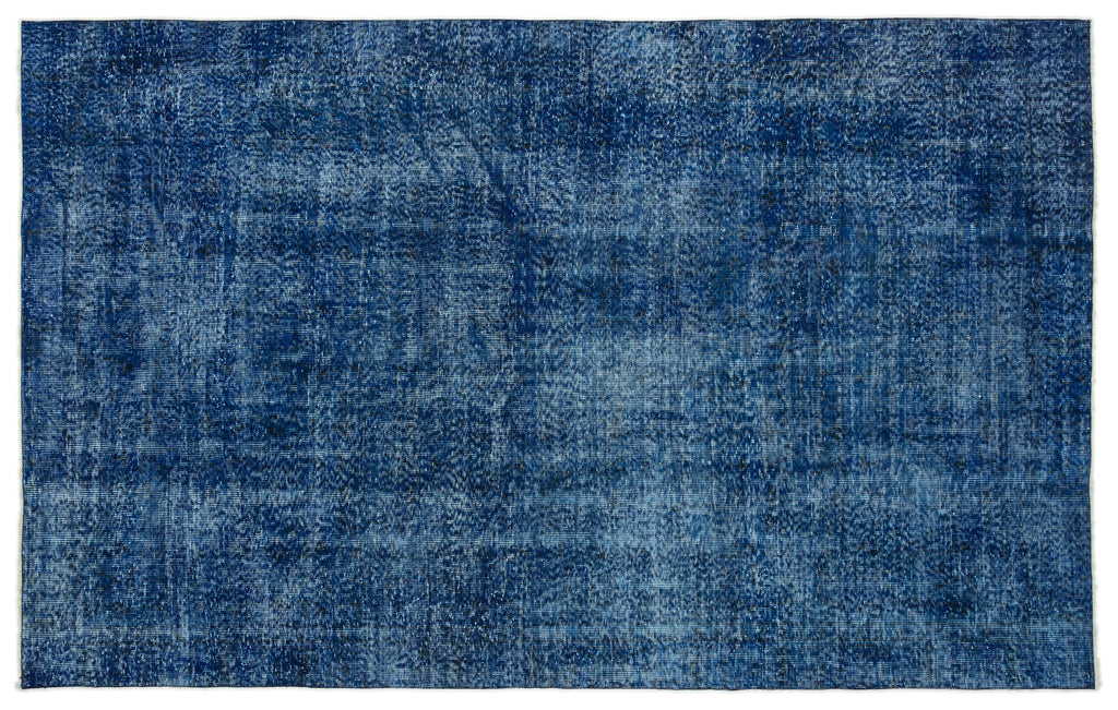 Blue Over Dyed Vintage Rug 6'0'' x 9'6'' ft 184 x 290 cm