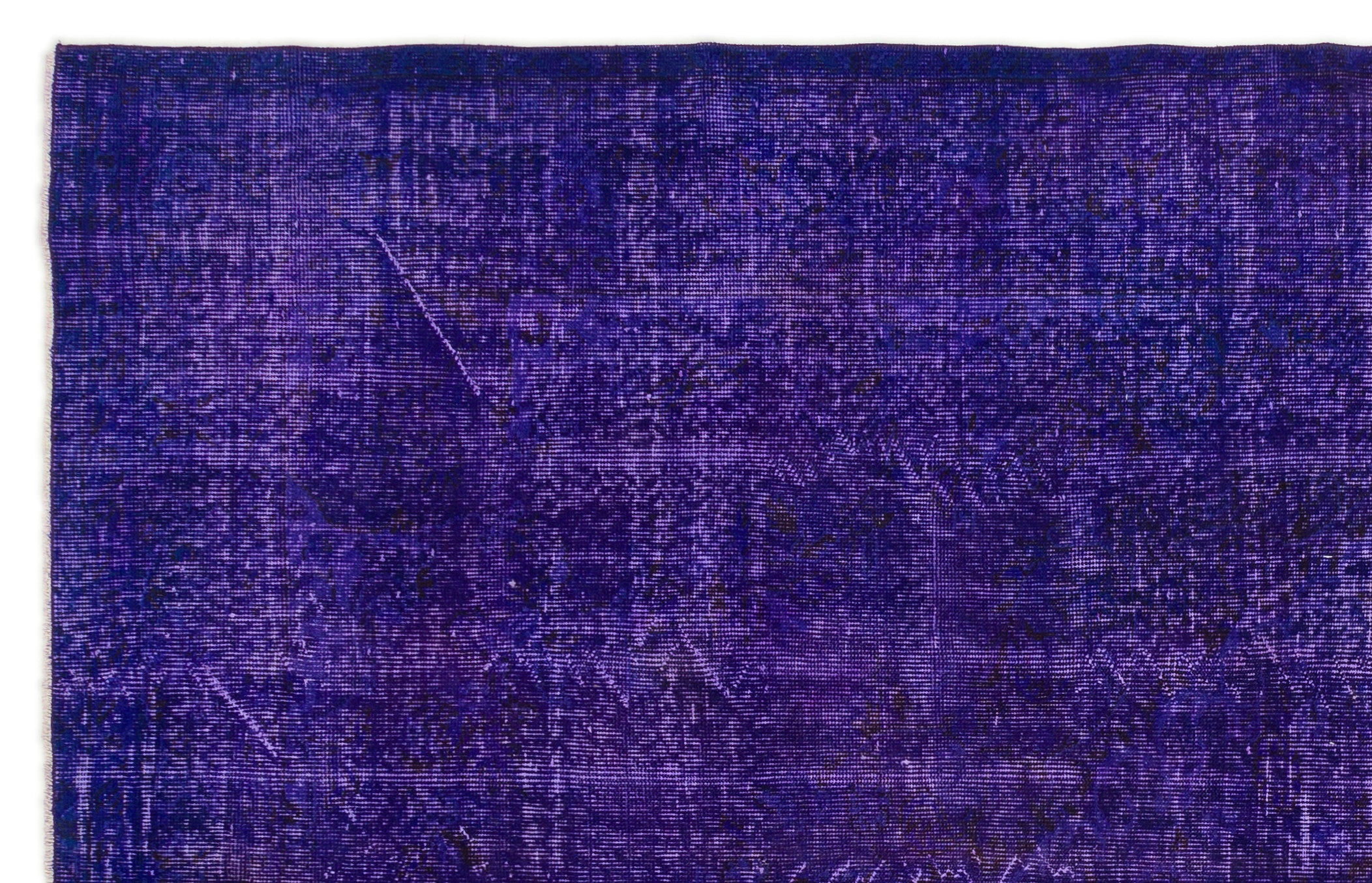 Purple Over Dyed Vintage Rug 6'2'' x 9'9'' ft 188 x 297 cm