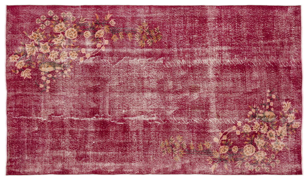 Naturel Over Dyed Vintage Rug 5&#39;2&#39;&#39; x 8&#39;12&#39;&#39; ft 158 x 274 cm