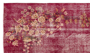 Naturel Over Dyed Vintage Rug 5'2'' x 8'12'' ft 158 x 274 cm