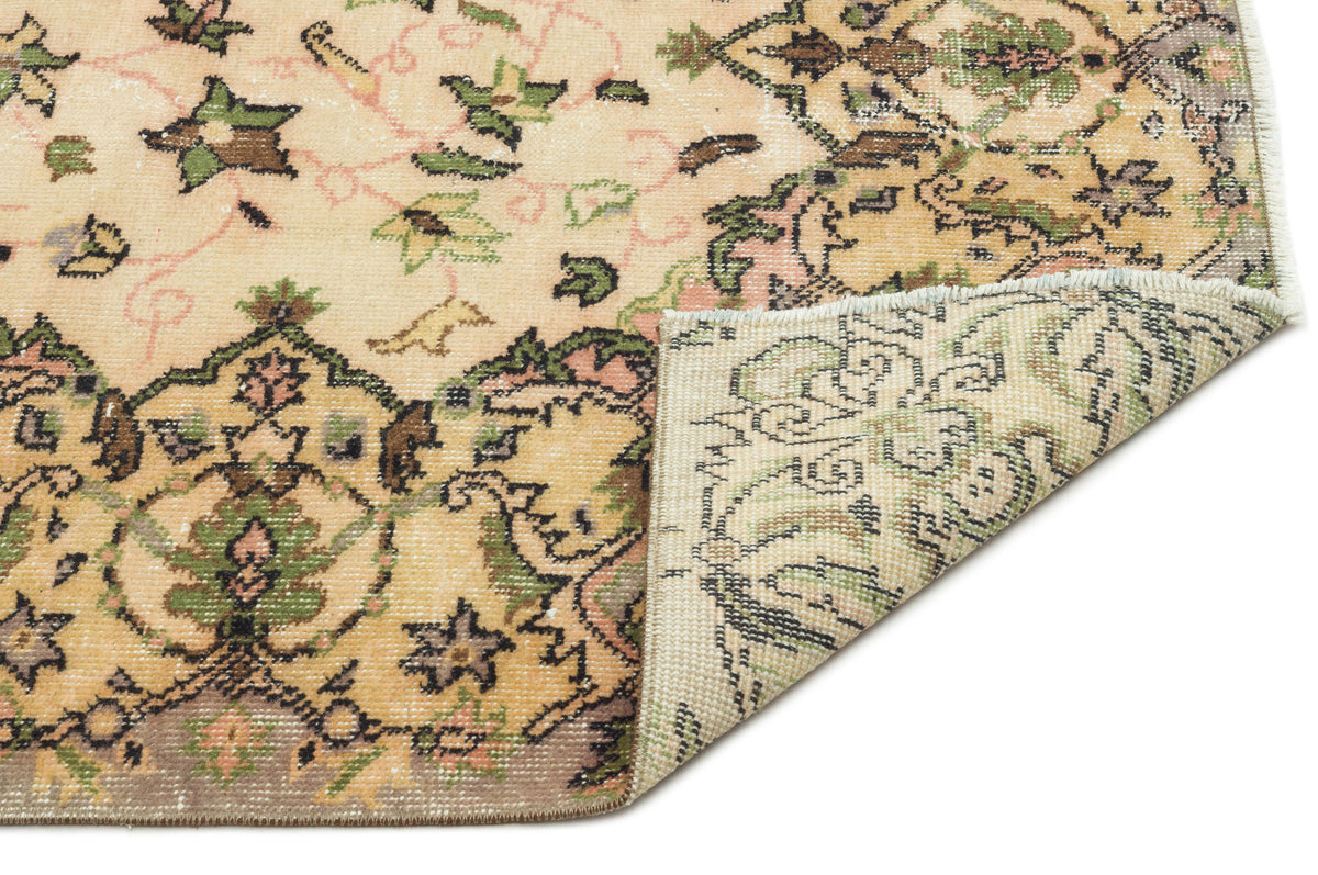 Naturel Over Dyed Vintage Rug 5&#39;4&#39;&#39; x 9&#39;1&#39;&#39; ft 162 x 276 cm