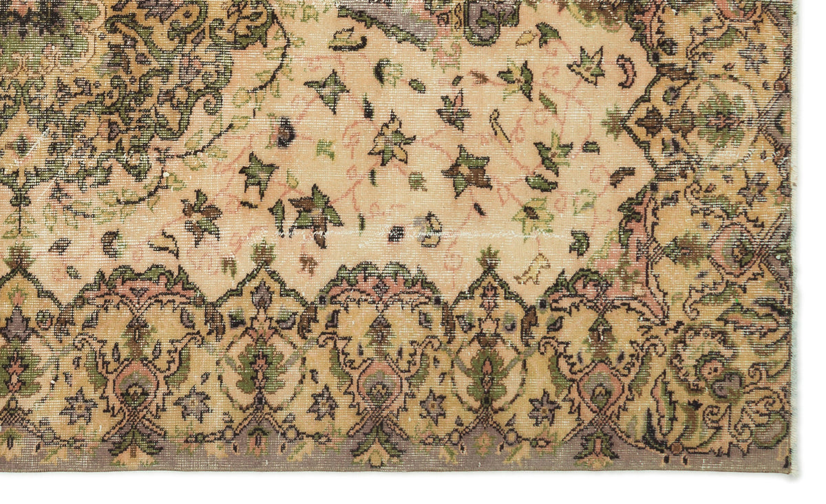 Naturel Over Dyed Vintage Rug 5&#39;4&#39;&#39; x 9&#39;1&#39;&#39; ft 162 x 276 cm