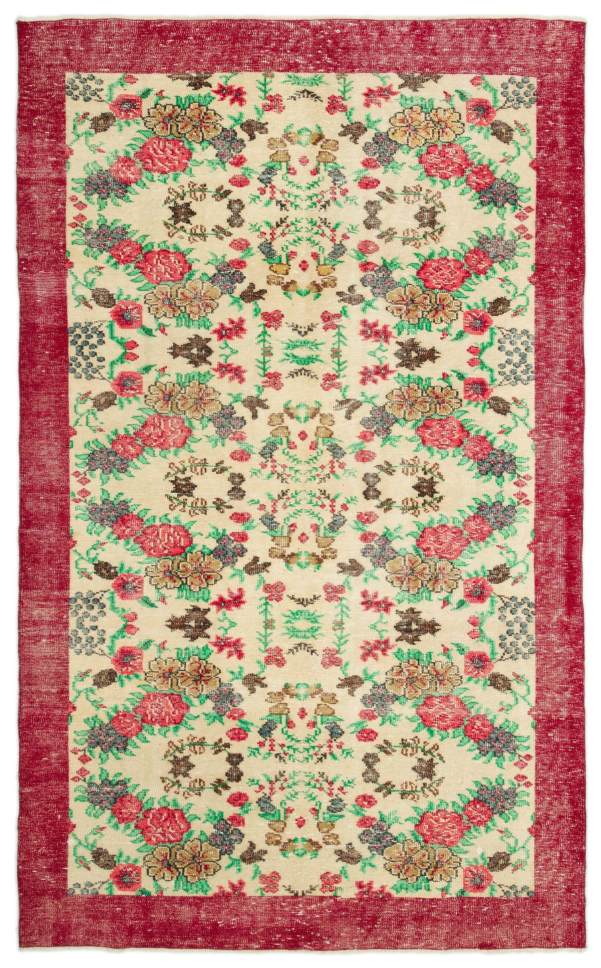 Naturel Over Dyed Vintage Rug 6&#39;2&#39;&#39; x 10&#39;0&#39;&#39; ft 187 x 306 cm