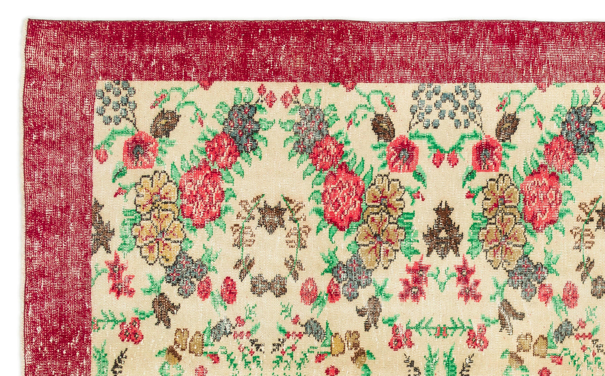 Naturel Over Dyed Vintage Rug 6&#39;2&#39;&#39; x 10&#39;0&#39;&#39; ft 187 x 306 cm