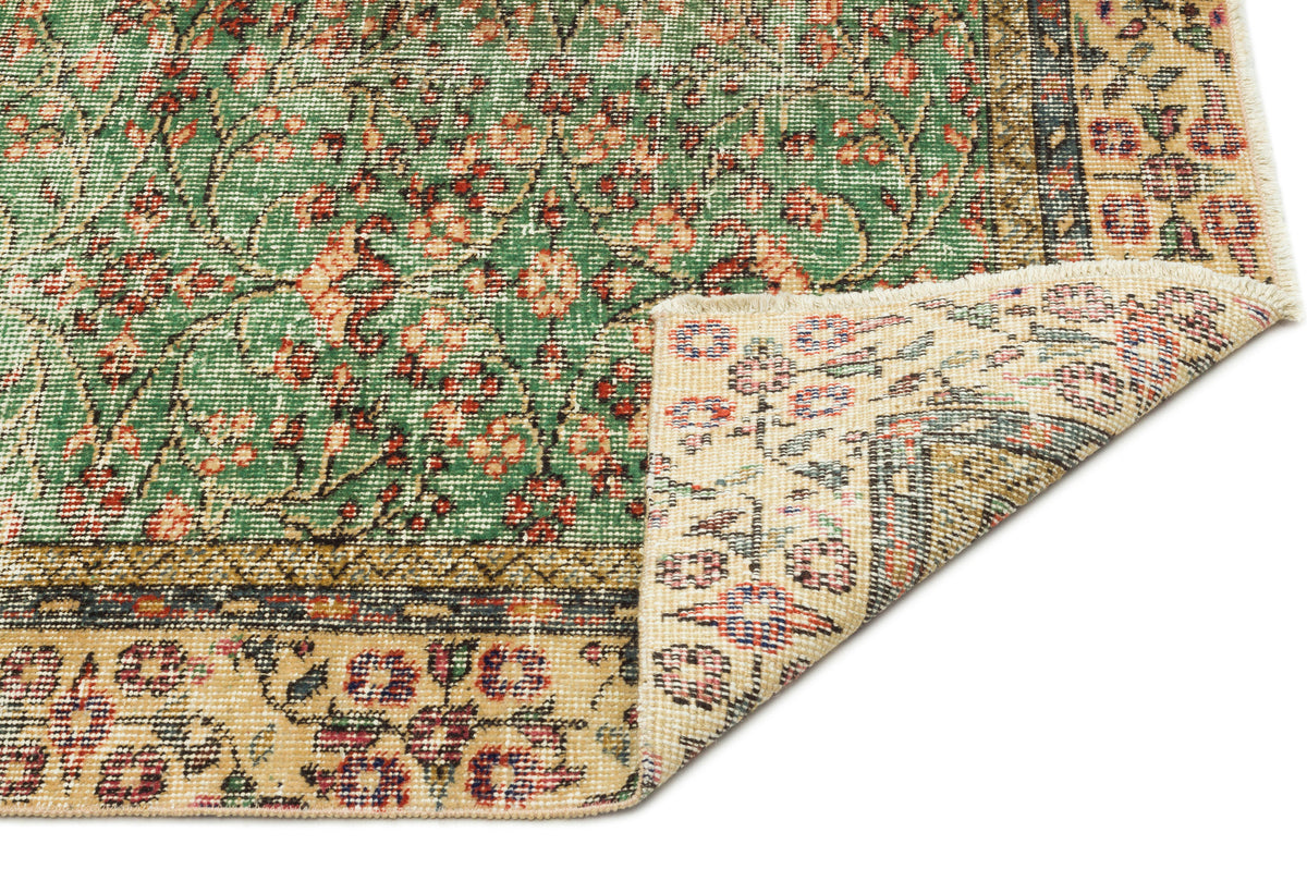 Naturel Over Dyed Vintage Rug 4&#39;11&#39;&#39; x 8&#39;7&#39;&#39; ft 150 x 262 cm