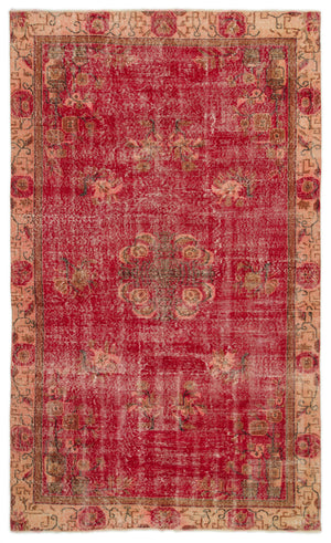 Naturel Over Dyed Vintage Rug 5'3'' x 8'9'' ft 159 x 266 cm