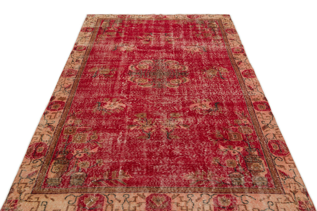 Naturel Over Dyed Vintage Rug 5'3'' x 8'9'' ft 159 x 266 cm