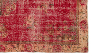 Naturel Over Dyed Vintage Rug 5'3'' x 8'9'' ft 159 x 266 cm