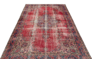 Naturel Over Dyed Vintage Rug 5'6'' x 9'5'' ft 168 x 287 cm