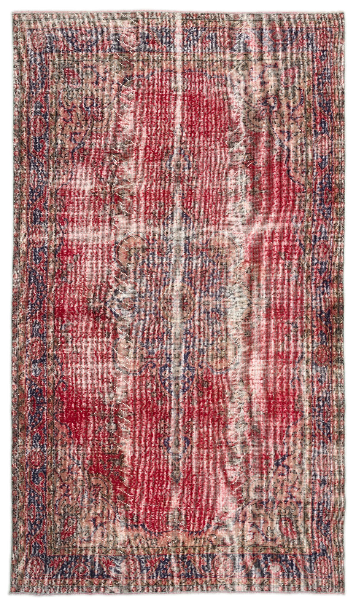 Naturel Over Dyed Vintage Rug 5&#39;6&#39;&#39; x 9&#39;5&#39;&#39; ft 168 x 287 cm