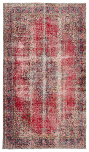 Naturel Over Dyed Vintage Rug 5'6'' x 9'5'' ft 168 x 287 cm