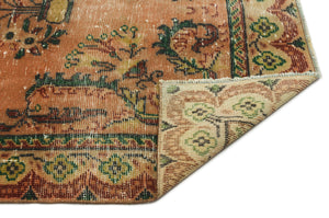 Naturel Over Dyed Vintage Rug 4'7'' x 8'8'' ft 139 x 265 cm