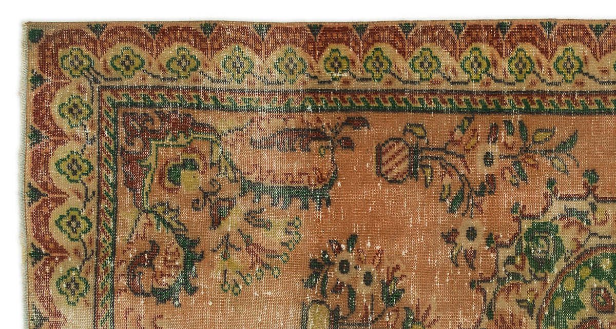 Naturel Over Dyed Vintage Rug 4&#39;7&#39;&#39; x 8&#39;8&#39;&#39; ft 139 x 265 cm