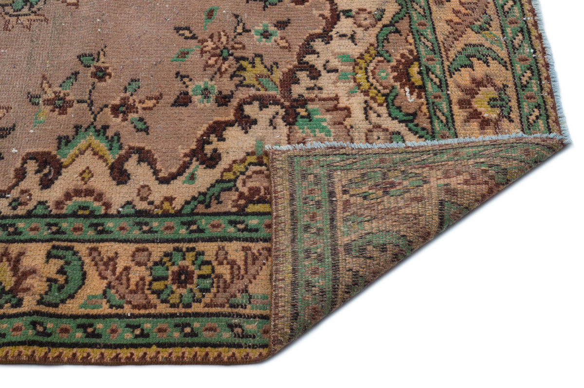 Naturel Over Dyed Vintage Rug 5&#39;1&#39;&#39; x 8&#39;6&#39;&#39; ft 156 x 260 cm