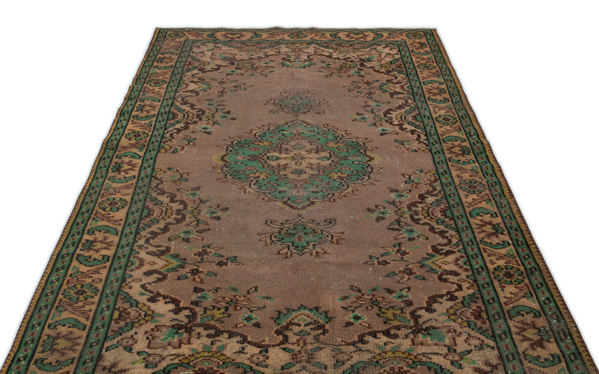 Naturel Over Dyed Vintage Rug 5&#39;1&#39;&#39; x 8&#39;6&#39;&#39; ft 156 x 260 cm