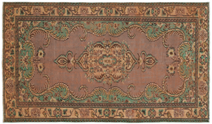 Traditional Design Natural Aged Vintage Rug 5'3'' x 8'8'' ft 161 x 265 cm