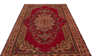 Naturel Over Dyed Vintage Rug 5'5'' x 8'8'' ft 165 x 263 cm
