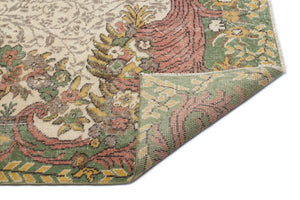 Naturel Over Dyed Vintage Rug 5'11'' x 9'7'' ft 181 x 292 cm