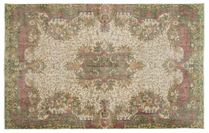 Naturel Over Dyed Vintage Rug 5'11'' x 9'7'' ft 181 x 292 cm