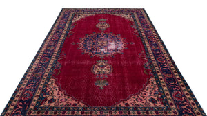 Naturel Over Dyed Vintage Rug 6'5'' x 10'3'' ft 195 x 312 cm