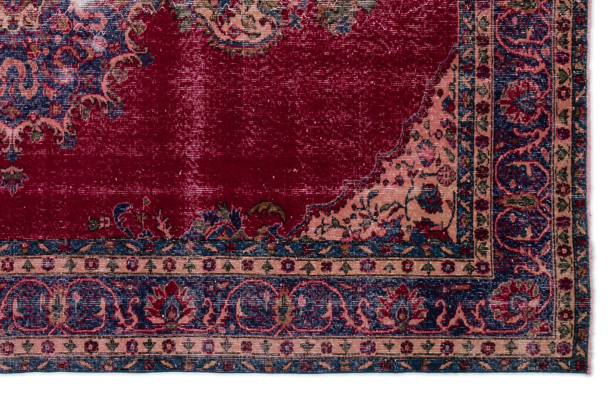 Naturel Over Dyed Vintage Rug 6&#39;5&#39;&#39; x 10&#39;3&#39;&#39; ft 195 x 312 cm