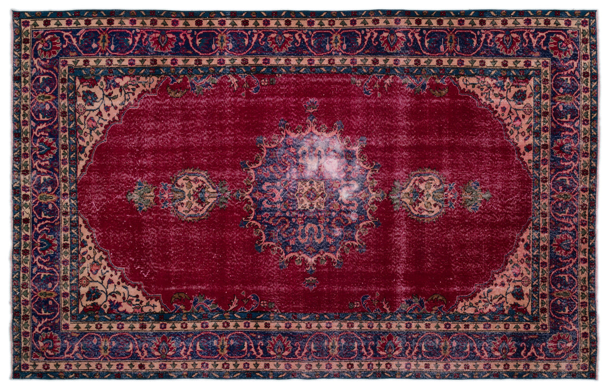 Naturel Over Dyed Vintage Rug 6&#39;5&#39;&#39; x 10&#39;3&#39;&#39; ft 195 x 312 cm