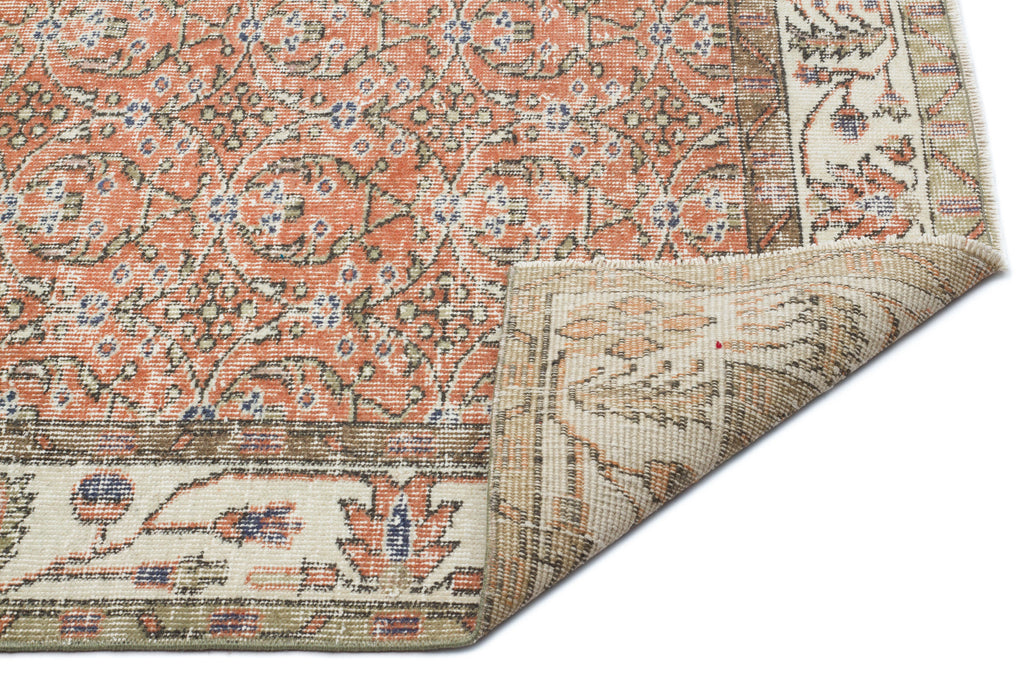 Naturel Over Dyed Vintage Rug 5'7'' x 9'5'' ft 169 x 288 cm
