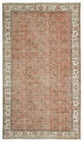 Naturel Over Dyed Vintage Rug 5'7'' x 9'5'' ft 169 x 288 cm