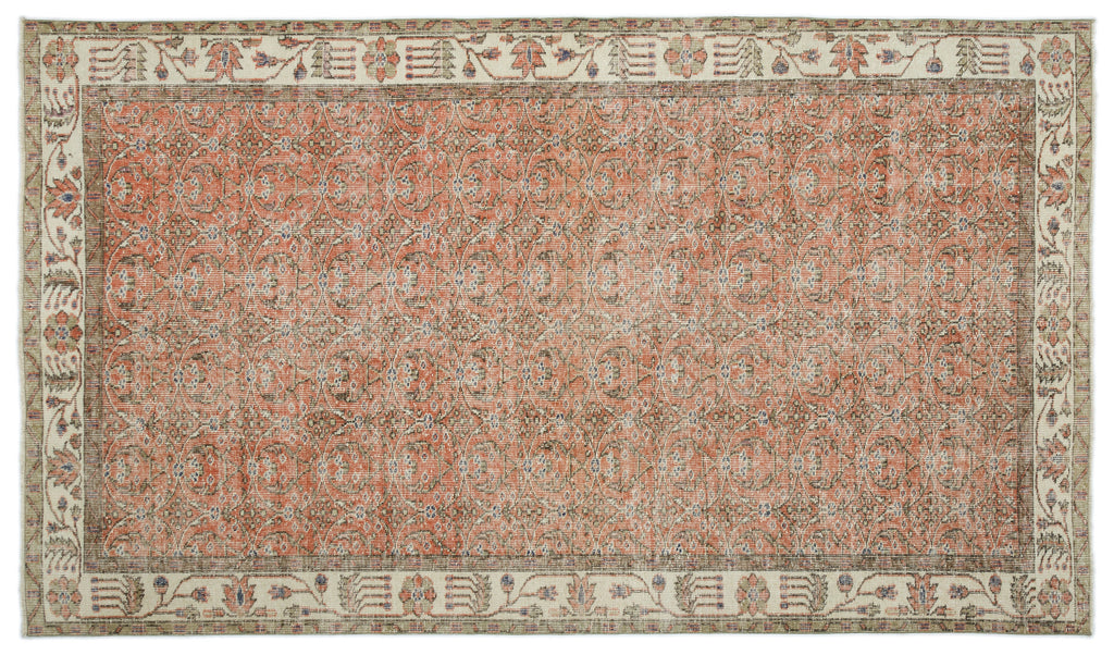 Naturel Over Dyed Vintage Rug 5'7'' x 9'5'' ft 169 x 288 cm